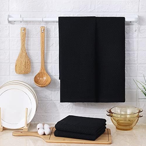 Kitinjoy 100% Cotton Waffle 4-Pack Kitchen Towels - Image 6
