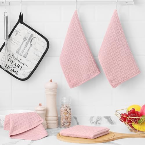 Homaxy Microfiber Waffle Weave Kitchen Dish Cloths, 12 Pack - Image 5
