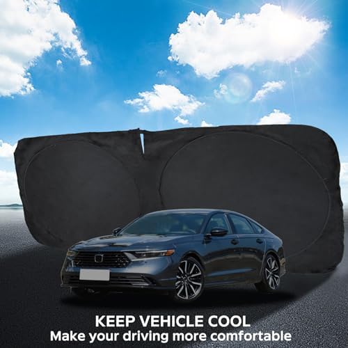 Windshield Sun Shade for Honda Accord 2018-2024 2025 2026 4 Layers Sunshade - Image 4