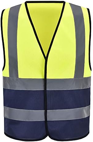 AYKRM 12 colour High visibility viz vest hi vis viz reflective work by AYKRM