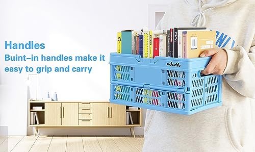 Collapsible storage crates, plastic baskets - Image 4