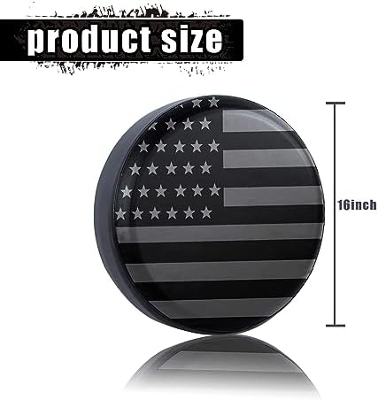 gunhunt 1 PC American Flag Pattern Tire Cover, Spare Tire Waterproof Protective - Image 2