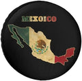 Vintage Michoacan Mexico Map Flag Tire Covers, Dust-Proof Weatherproof Wheel by Unknown