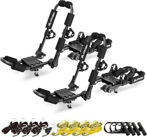 ARKSEN 2 Pack Folding Kayak Roof Rack by ARKSEN