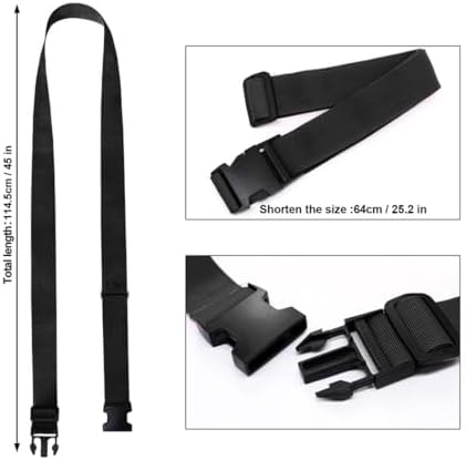 Luggage Straps for Suitcases, Travel Belt Multiple Connector, 2 Pack Black - Image 6