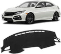KUST Black Dash Cover Mat for Honda Civic 2016-2021 Polyester Non-Slip by KUST