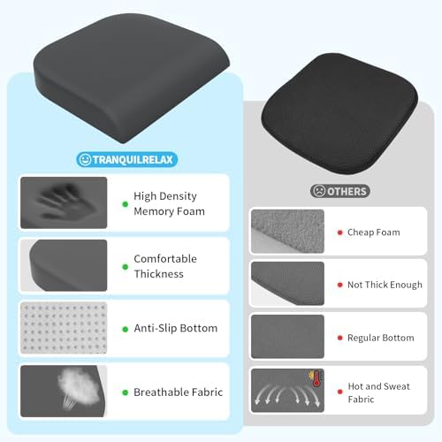 TranquilRelax XL Memory Foam Seat Cushion - Image 5