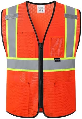 JKSafety Safety Vest for men women Hi Vis Vest by JKSafety