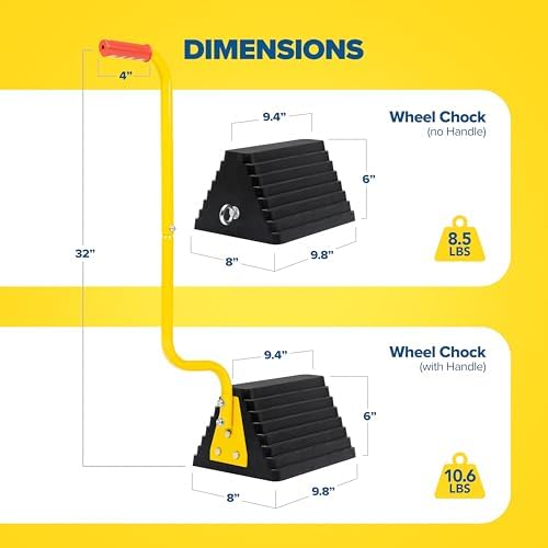 Vergo Industrial Extra Large Wheel Chock 2-Pack - Image 4