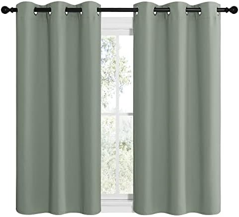 NICETOWN Sage Green Room Darkening Curtains - Image 2