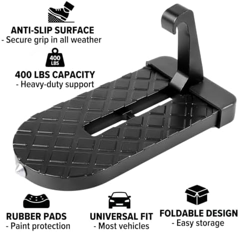 Car Door Step for Roof Access, Foldable Door Latch Step - Image 3