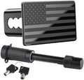 SINGARO Tow Hitch Cover, Heavy American Flag Metal Trailer Hitch Cover by SINGARO