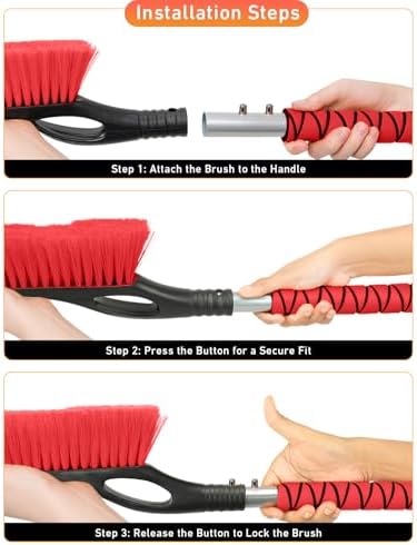 EcoNour 27" Snow Brush with Ice Scraper - Image 7