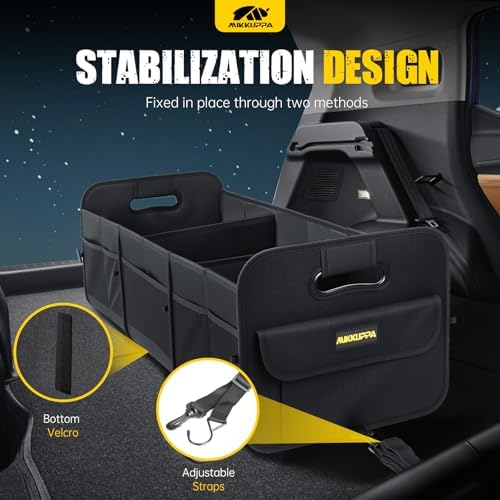 MIKKUPPA Car Trunk Organizer - 105L Foldable Car Storage - Image 3
