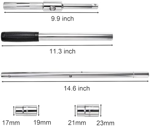 yarlung 25" Extended Lug Wrench, 4 Way Wheel Nut Wrench Set - Image 2