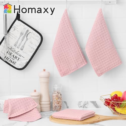 Homaxy Microfiber Kitchen Towels and Dishcloths Sets, 8 Pack - Image 5