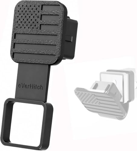 2" Black Flag Hitch Cover by AutoAccessores