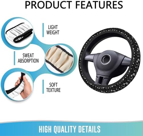 Steering Wheel Cover 15 Inch Breathable Anti Slip - Image 5