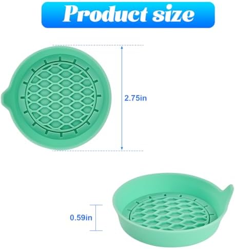 Zpana 4PCS Car Cup Holder Coasters, Silicone Non-Slip Vehicle Cup Recessed Mats - Image 2