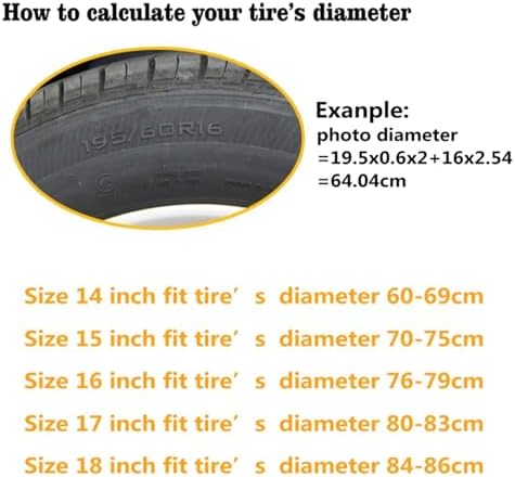 Spare Tire Cover PU Leather, Waterproof Wheel Cover - Image 5