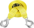 2" x 20ft Tow Strap with Hooks Heavy Duty Recovery Strap 15000 lbs Capacity by Unknown