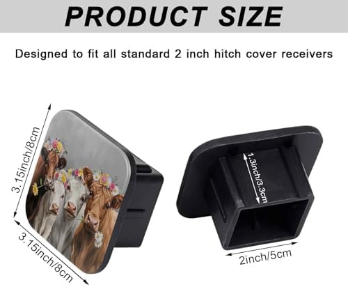 2" Trailer Hitch Cover Rubber Receiver Tube Cap Trailer Hitch Covers - Image 2