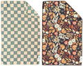 Double-Sided Microfiber Hand Towels, Waffle Kitchen Towels Set by CraeHome