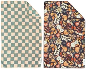 Double-Sided Microfiber Hand Towels, Waffle Kitchen Towels Set by CraeHome