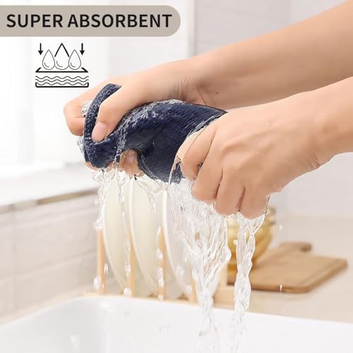 Kitinjoy 100% Cotton X‑Large 4-Pack Kitchen Towels - Image 3