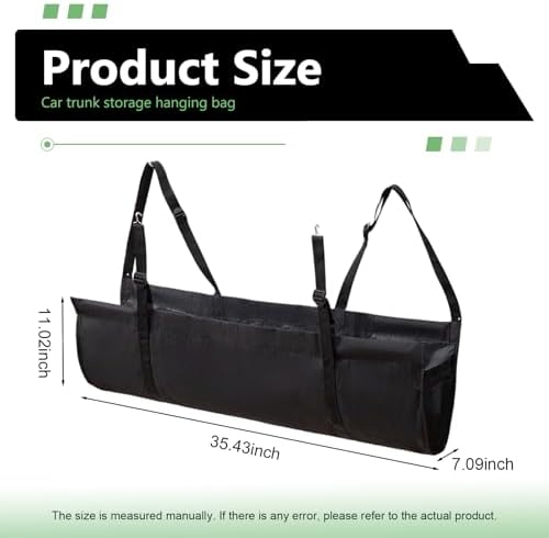 Car Trunk Organizer, Hanging Backseat Storage Bag - Image 2