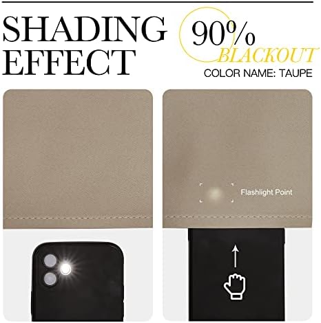 NICETOWN Bedroom Curtain Panels Blackout Draperies, Thermal Insulated Solid - Image 4