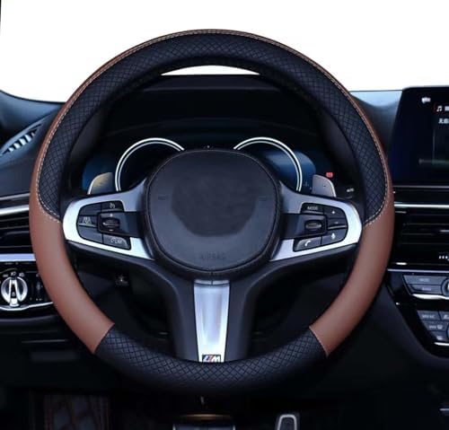 SHIAWASENA Car Steering Wheel Cover, Universal 15 Inch Fit, Anti-Slip & by SHIAWASENA