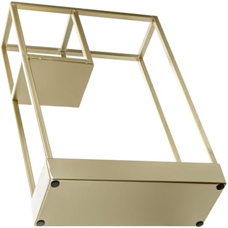 MyGift Modern Brass Tone Metal Entryway Umbrella Rack - Image 7