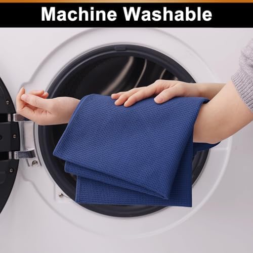 Homaxy 100% Cotton Waffle Weave Kitchen Towels, 4 Pack - Image 5