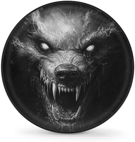 Wolf Spare Tire Cover 16in Spare Wheel Covers Tire Storage Cover by YoYoYuchong