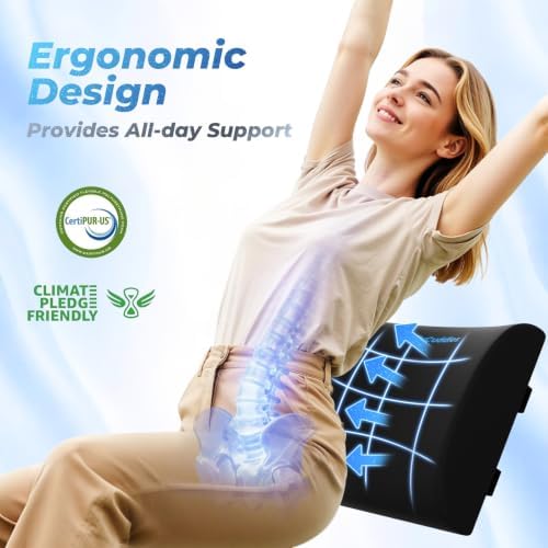 Lumbar Support Pillow, Ergonomic Back Cushion - Image 3
