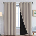 Yakamok Natural Blackout Curtains 90 Inches Long by Yakamok