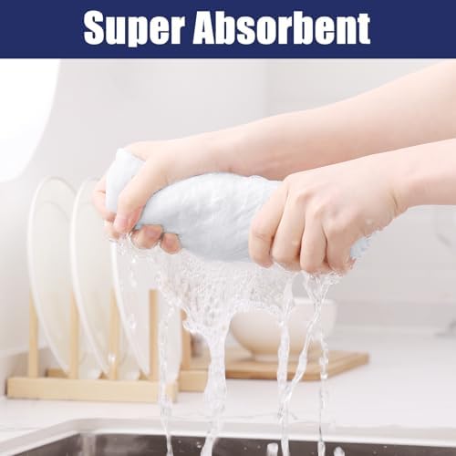 Homaxy Microfiber Waffle Weave Kitchen Towels, 8 Pack - Image 3