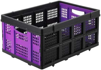 GlowSol Large Collapsible Storage Baskets, 15.7×22×10 Inches Extra-Thick by GLOWSOL