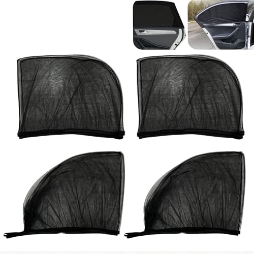 4 PCS Car Window Shades, Stretchable Side Window Full Coverage Sun Shade by Unknown