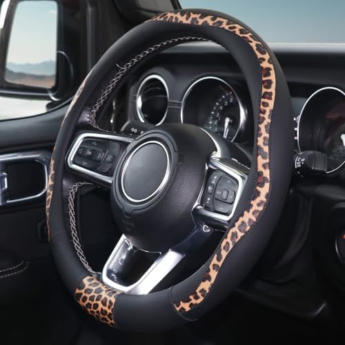Leopard Print Steering Wheel Cover - Image 3
