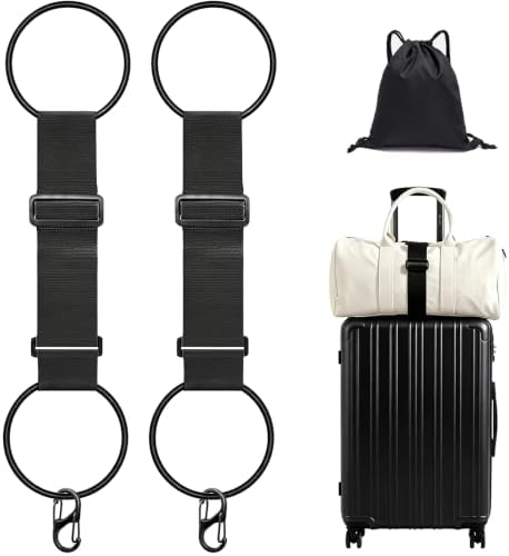 2 Pack Adjustable Luggage Connector Straps by Unknown