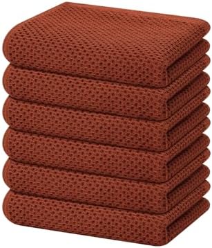 Homaxy 100% Cotton Waffle Weave Kitchen Dish Towels 6-Pack by Homaxy