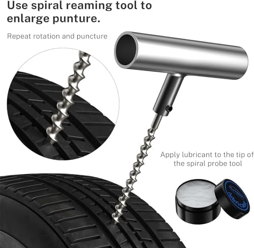 AUTOWN Flat Tire Repair Kit 68pcs 2-Pack, Tire Plug Kit to Fix Punctures - Image 5