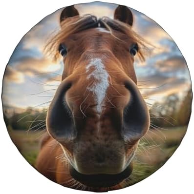 Horse Spare Tire Cover Weatherproof Universal Wheel Protectors Wheel Covers - Image 2
