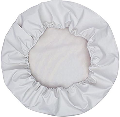 Spare Tire Covers 15 inch PVC Leather White Wheel Tire Cover Rim Protector - Image 5
