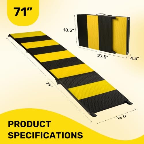 Heeyoo 71" Extra Long Dog Ramp for Car SUV Truck - Image 2