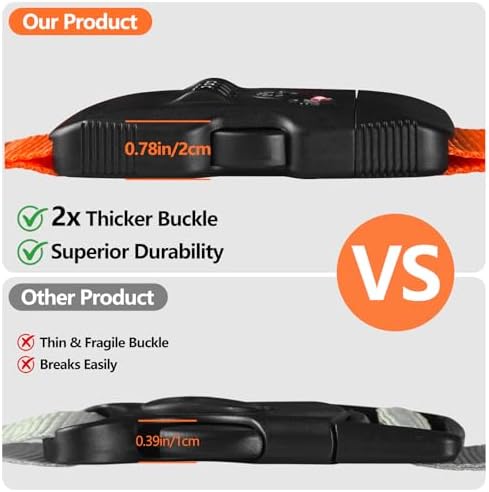 BILIONE Luggage Straps for Suitcases TSA Approved, Travel Belt - Image 3