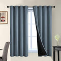 Yakamok 100% Blackout Lined Panels, Room Darkening Thermal Insulated Blackout by Yakamok