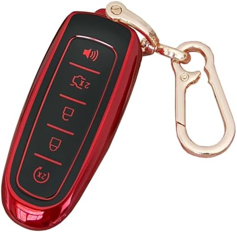 for Ford Key Fob Cover Keyless Remote Smart Key Fob Shell by QIXIUBIA